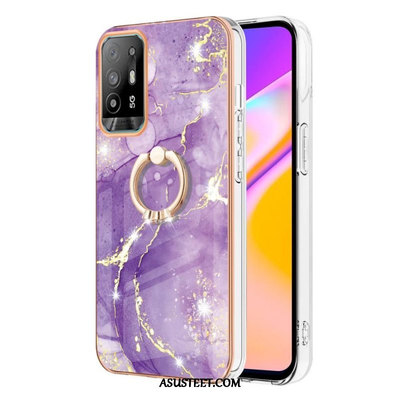 Kuori Oppo A94 5G Marmori Sormuksella