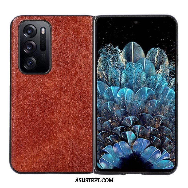 Kuori Oppo Find N Teksturoitu Nahka Design