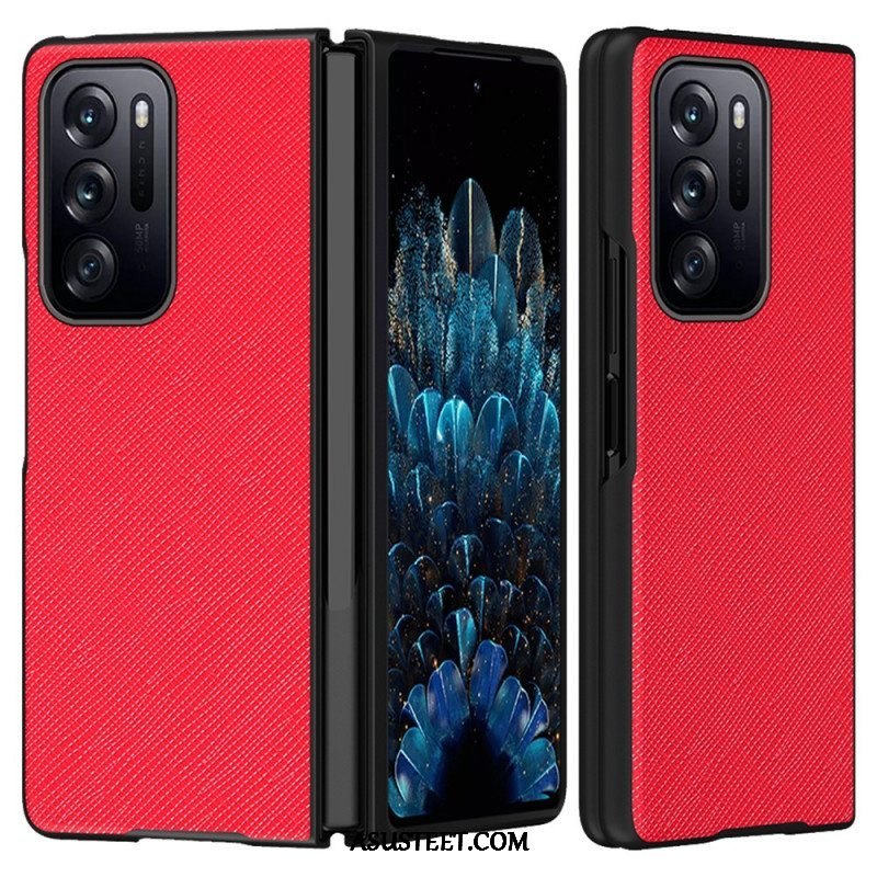 Kuori Oppo Find N Teksturoitu Nahka Design