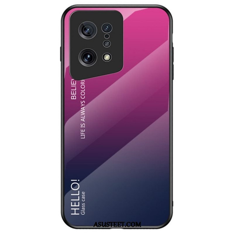 Kuori Oppo Find X5 Karkaistu Lasi Hello