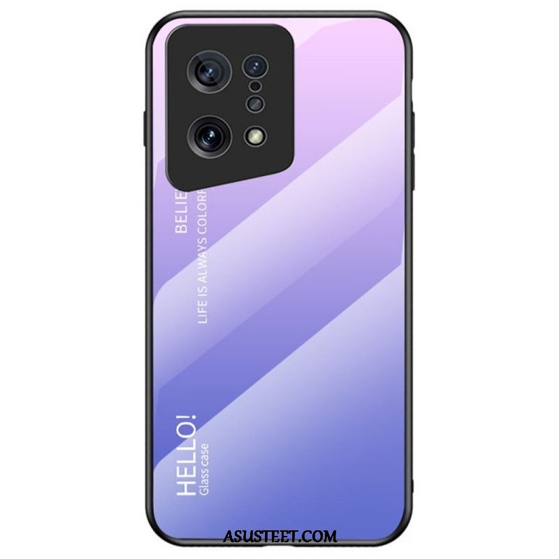 Kuori Oppo Find X5 Karkaistu Lasi Hello