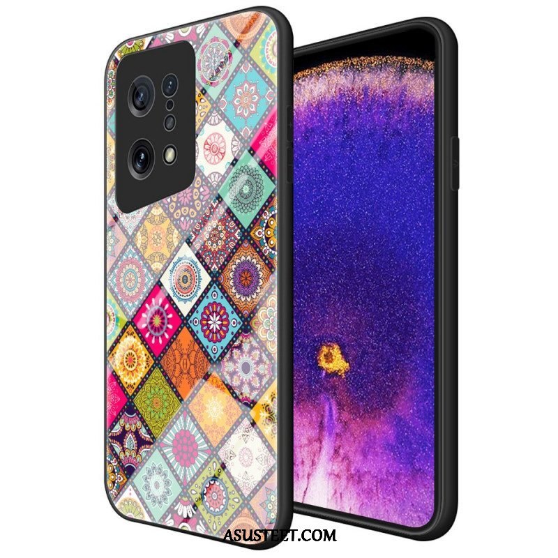 Kuori Oppo Find X5 Patchwork Magneettipidike