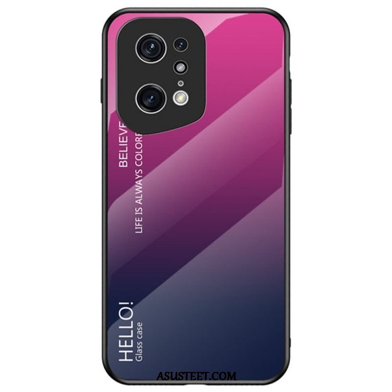 Kuori Oppo Find X5 Pro Karkaistu Lasi Hello