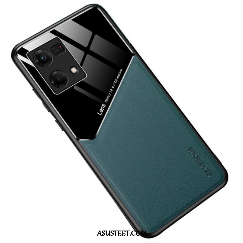 Kuori Oppo Reno 7 Ensiluokkainen Keinonahka