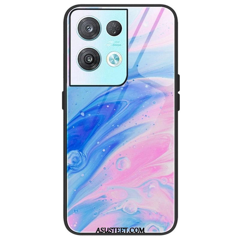 Kuori Oppo Reno 8 Pro Marmorivärit Karkaistu Lasi