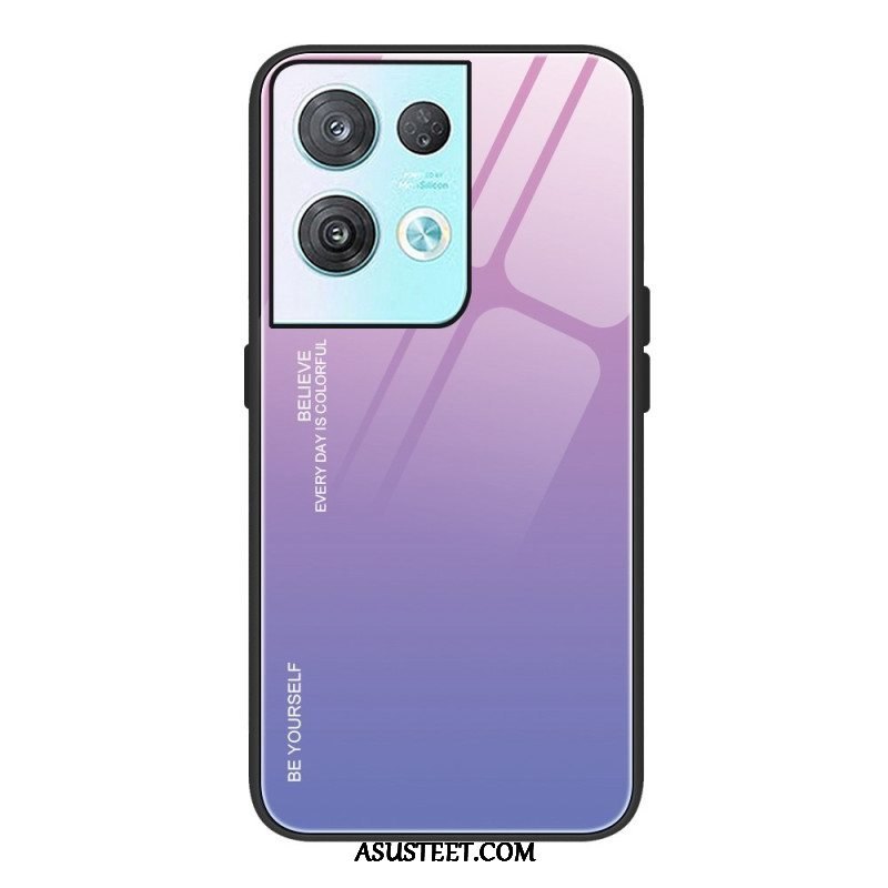 Kuori Oppo Reno 8 Pro Usko Karkaistua Lasia