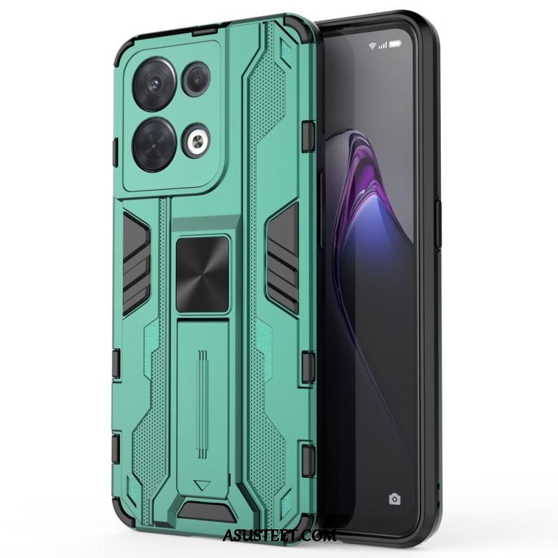 Kuori Oppo Reno 8 Pysty- Ja Vaakasuuntainen Irrotettava Tuki