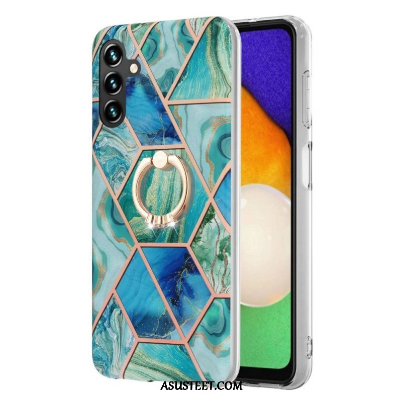 Kuori Samsung Galaxy A13 5G / A04s Geometrinen Marmori Rengastuella