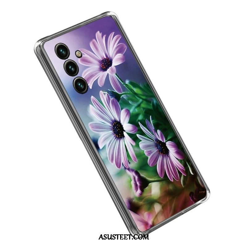 Kuori Samsung Galaxy A14 / A14 5G Kukkainen Silikoni