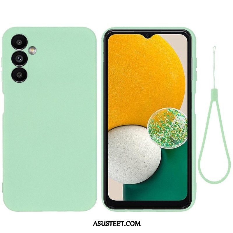 Kuori Samsung Galaxy A14 / A14 5G Suojaketju Kuori Strappy Nestemäinen Silikoni