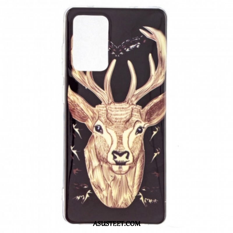 Kuori Samsung Galaxy A52 4G / A52 5G / A52s 5G Fluoresoiva Majestic Deer