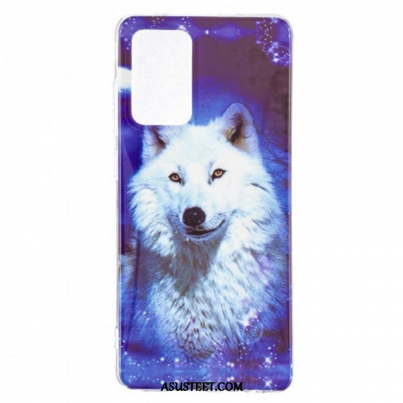 Kuori Samsung Galaxy A52 4G / A52 5G / A52s 5G Fluoresoiva Wolf-sarja