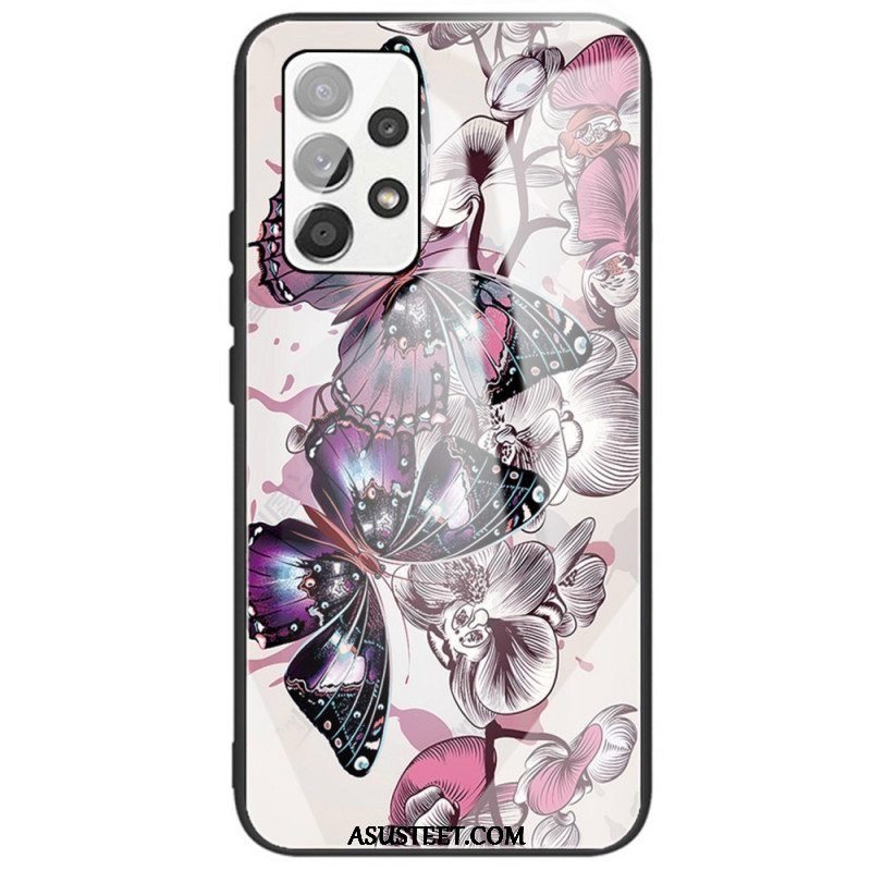 Kuori Samsung Galaxy A53 5G Butterflies Variation Karkaistu Lasi