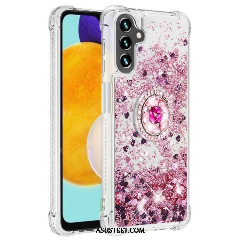 Kuori Samsung Galaxy A54 5G Paljetteja Rengastuella