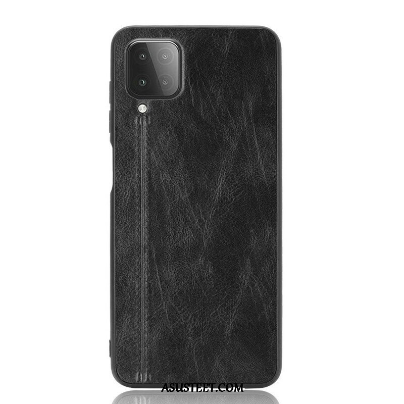 Kuori Samsung Galaxy M12 / A12 Couture-nahkaefekti