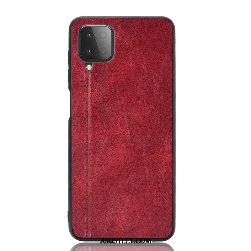 Kuori Samsung Galaxy M12 / A12 Couture-nahkaefekti