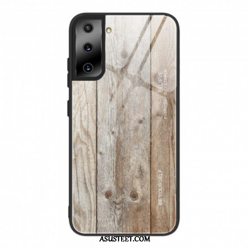 Kuori Samsung Galaxy S21 5G Wood Design Karkaistu Lasi