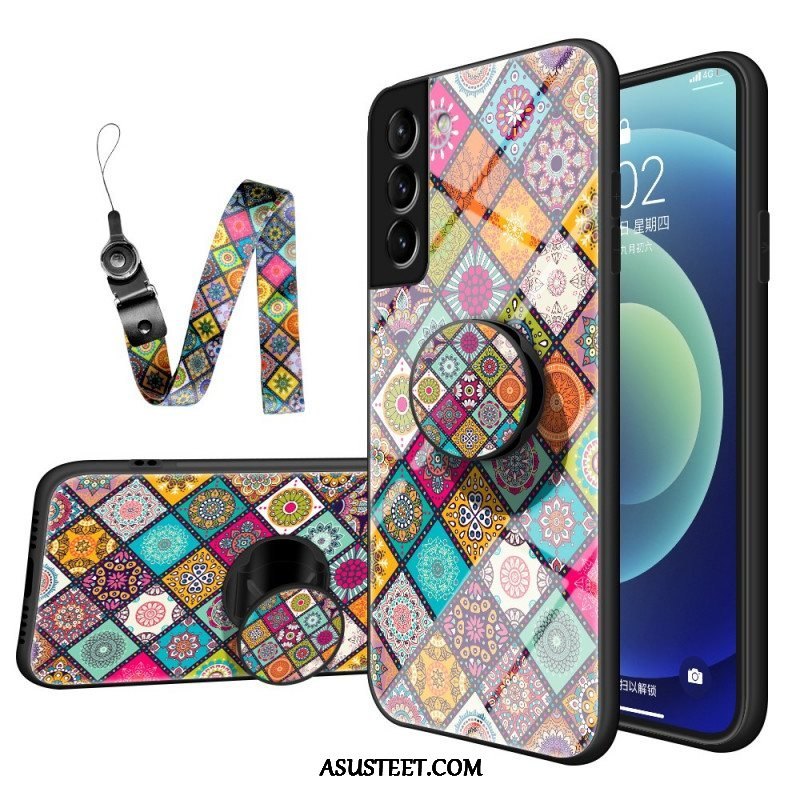 Kuori Samsung Galaxy S22 5G Patchwork Magneettipidike