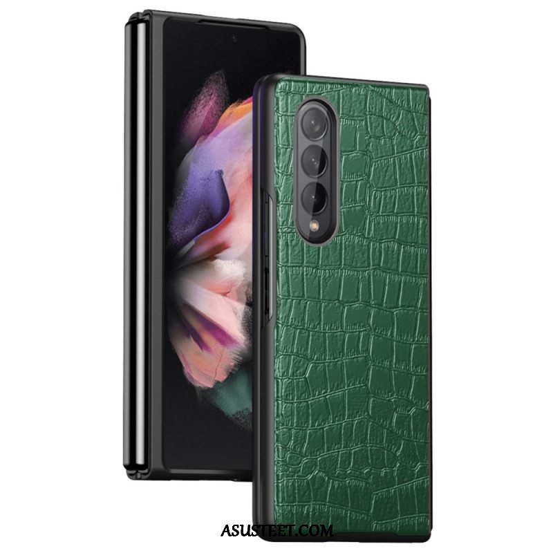 Kuori Samsung Galaxy Z Fold 4 Klassinen Krokotiili