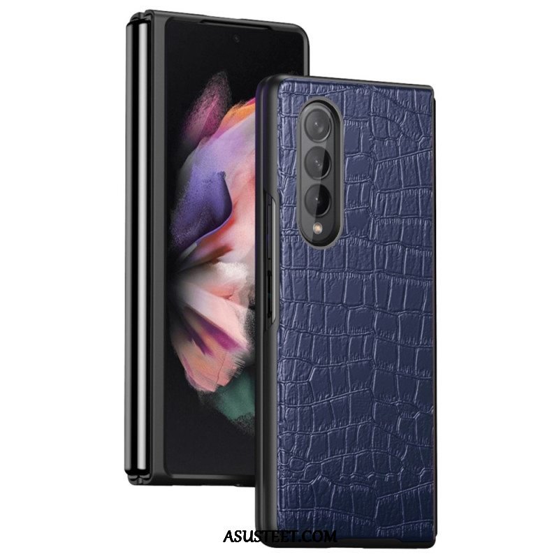 Kuori Samsung Galaxy Z Fold 4 Klassinen Krokotiili