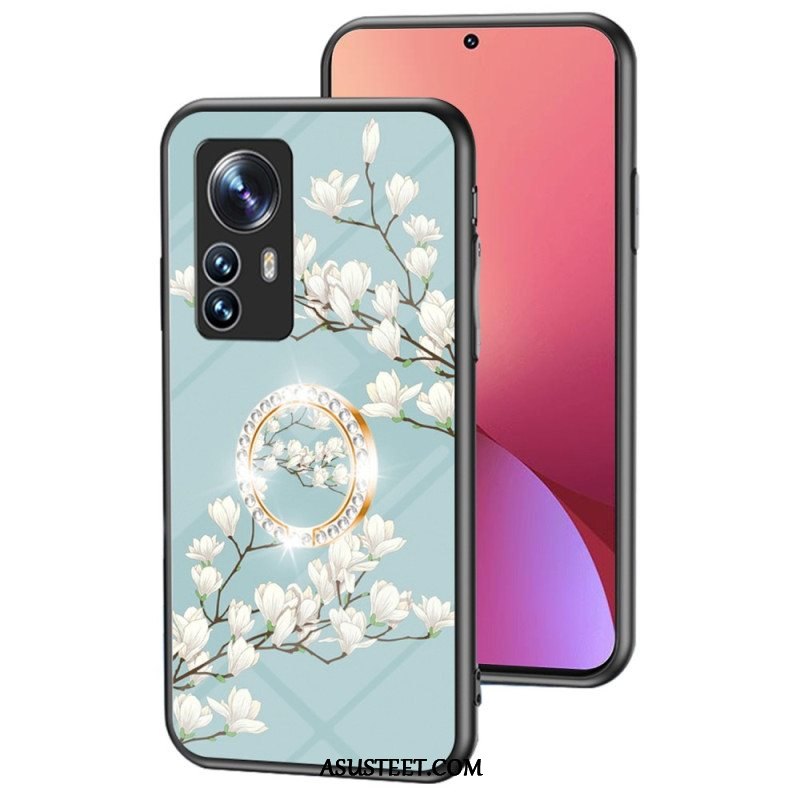 Kuori Xiaomi 12 / 12X Karkaistu Lasi Kukkarenkaalla