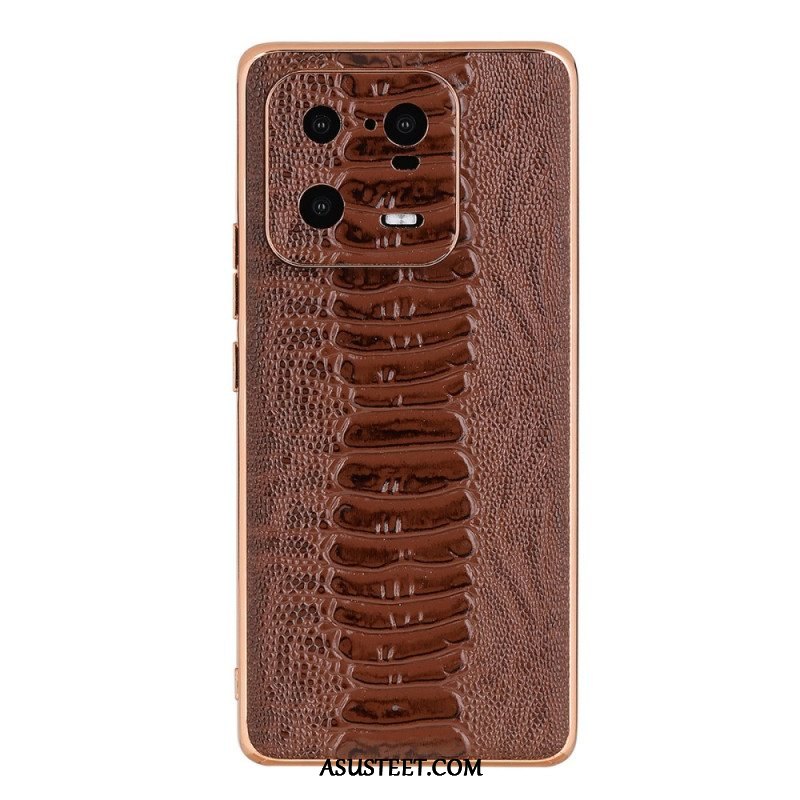 Kuori Xiaomi 13 Pro Crocodile Style Aitoa Nahkaa