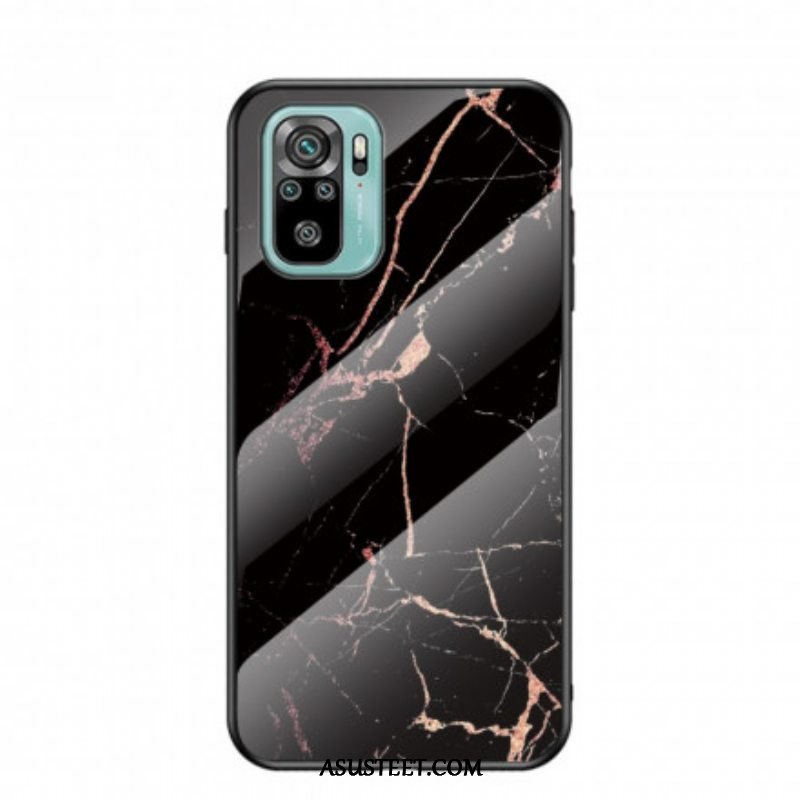 Kuori Xiaomi Redmi Note 10 / 10S Tempered Glass Marble Colors