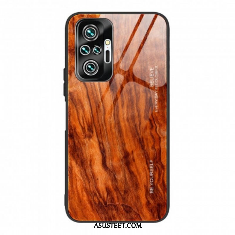 Kuori Xiaomi Redmi Note 10 Pro Wood Design Karkaistu Lasi