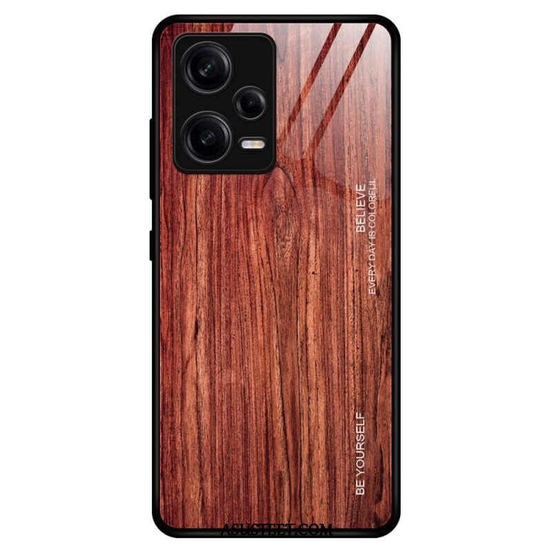 Kuori Xiaomi Redmi Note 12 Pro Wood Design Karkaistu Lasi