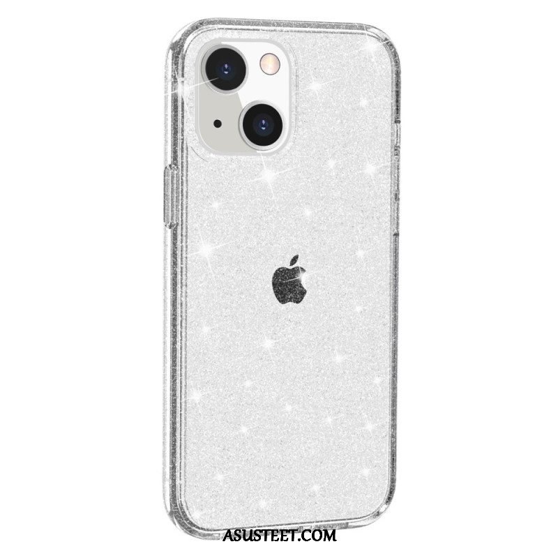 Kuori iPhone 15 Läpinäkyvä Glitter