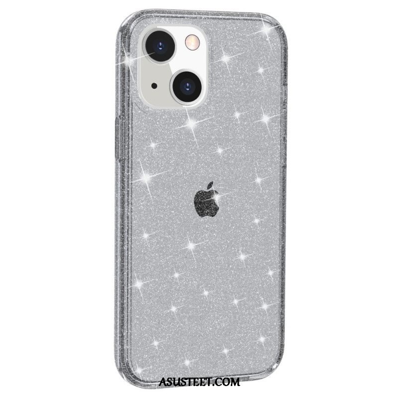 Kuori iPhone 15 Läpinäkyvä Glitter