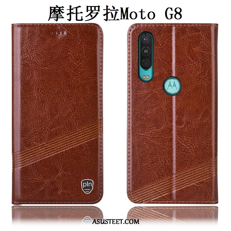 Moto G8 Kuoret Kuori Murtumaton Punainen All Inclusive Kotelo