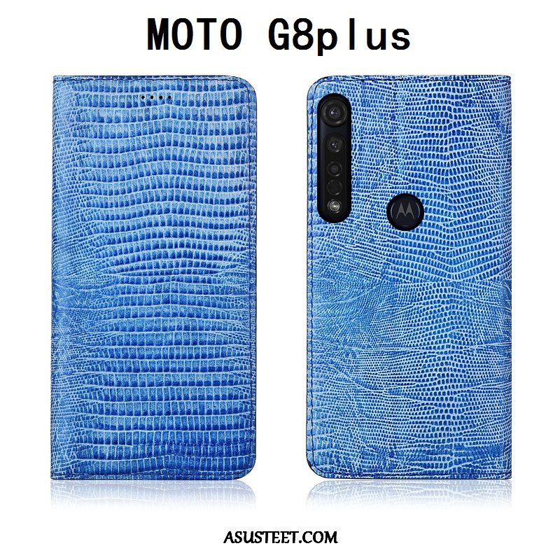 Moto G8 Plus Kuoret All Inclusive Puhelimen Aito Nahka Pehmeä Neste Suojaus