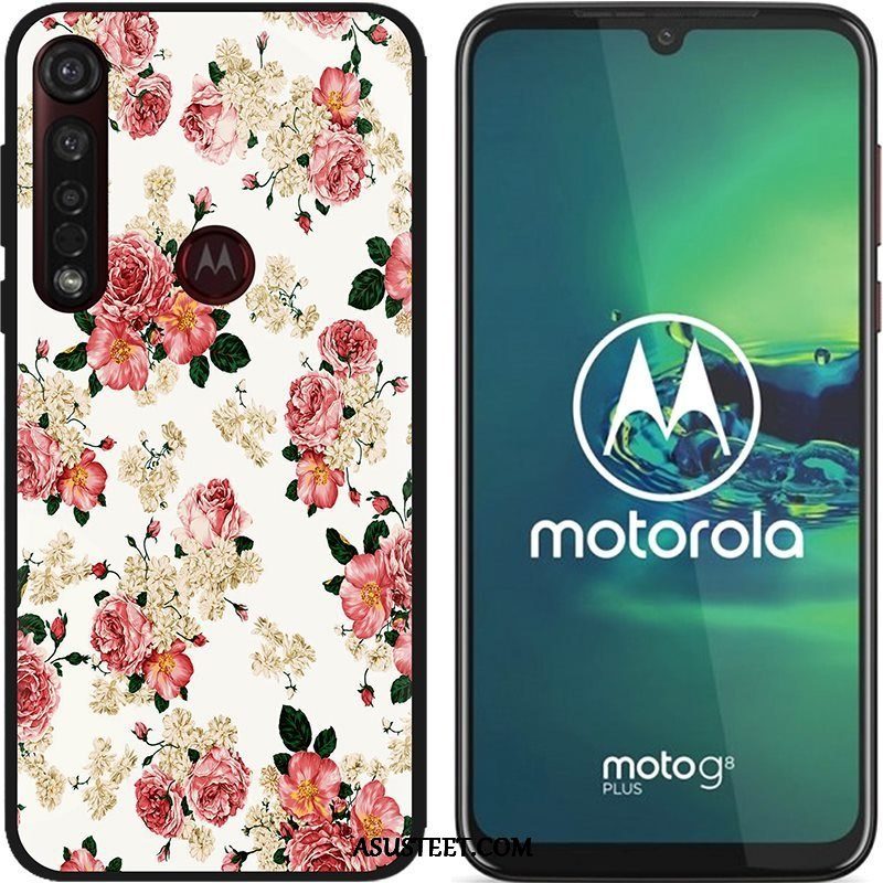 Moto G8 Plus Kuoret Luova Maalaus Puhelimen Pesty Suede Pehmeä Neste