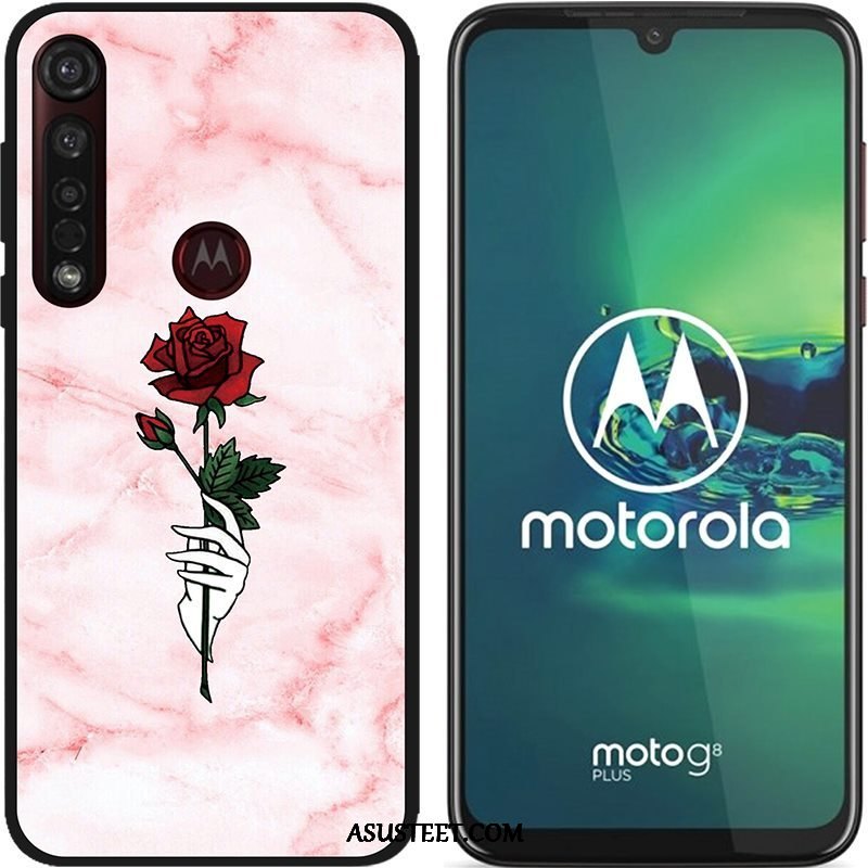 Moto G8 Plus Kuoret Luova Maalaus Puhelimen Pesty Suede Pehmeä Neste