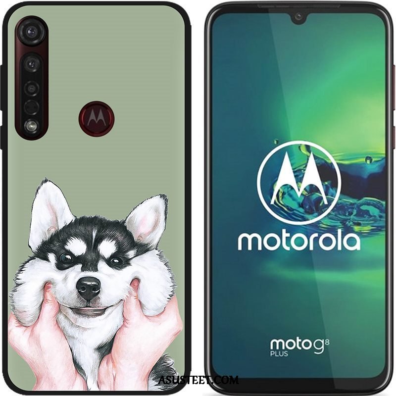 Moto G8 Plus Kuoret Luova Maalaus Puhelimen Pesty Suede Pehmeä Neste