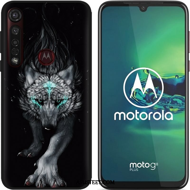 Moto G8 Plus Kuoret Luova Maalaus Puhelimen Pesty Suede Pehmeä Neste