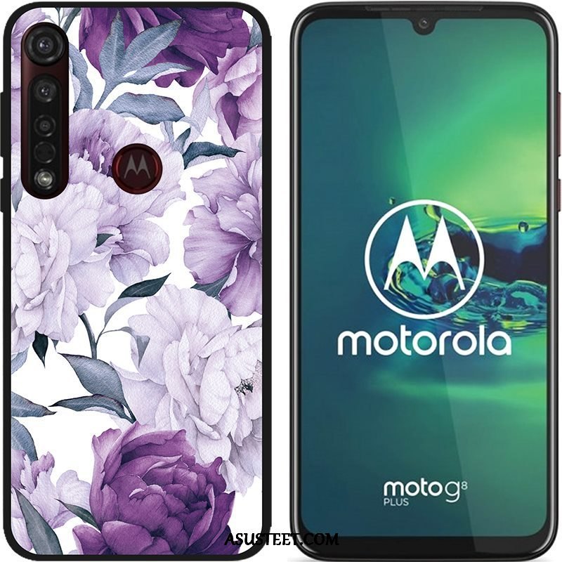 Moto G8 Plus Kuoret Luova Maalaus Puhelimen Pesty Suede Pehmeä Neste