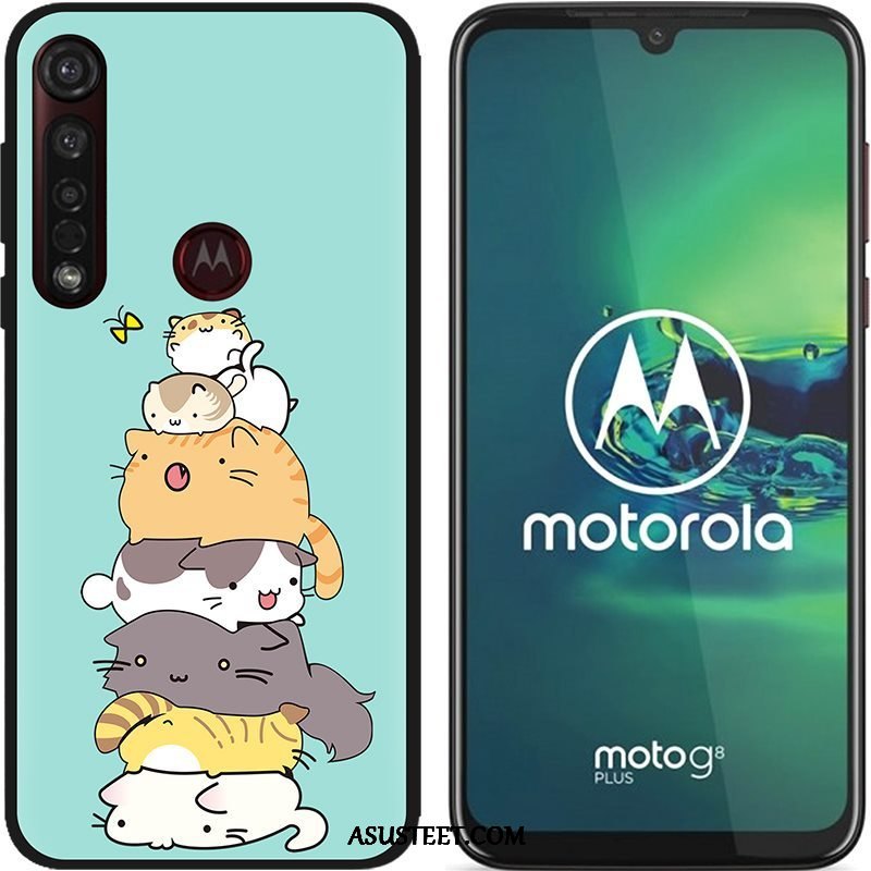 Moto G8 Plus Kuoret Luova Maalaus Puhelimen Pesty Suede Pehmeä Neste