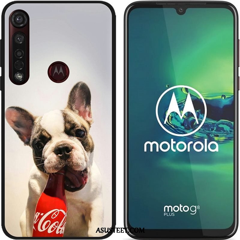 Moto G8 Plus Kuoret Luova Maalaus Puhelimen Pesty Suede Pehmeä Neste