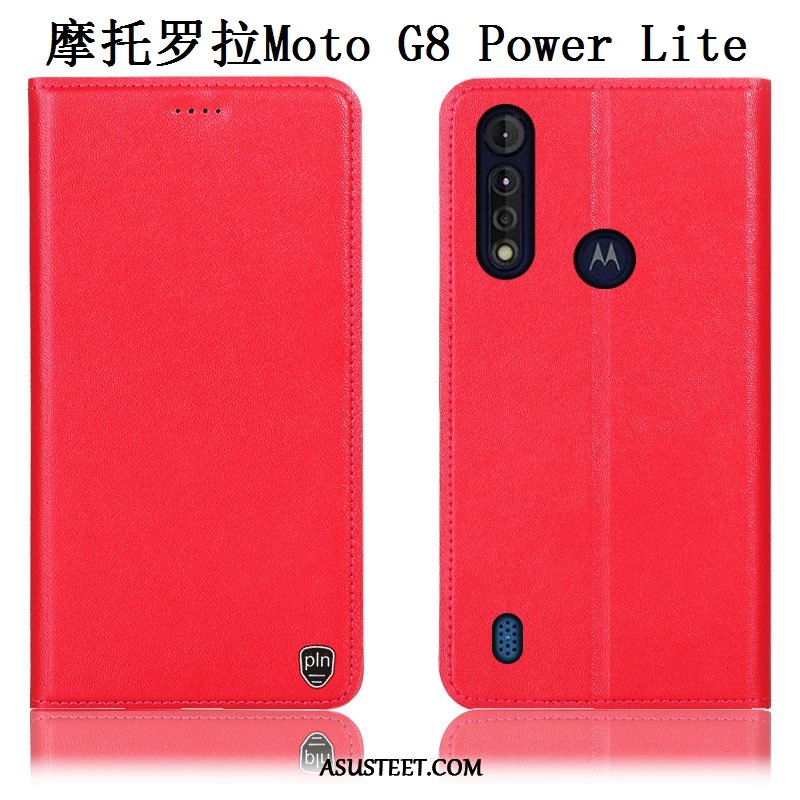 Moto G8 Power Lite Kuori Kuoret Kotelo Suojaus Kukkakuvio Puhelimen