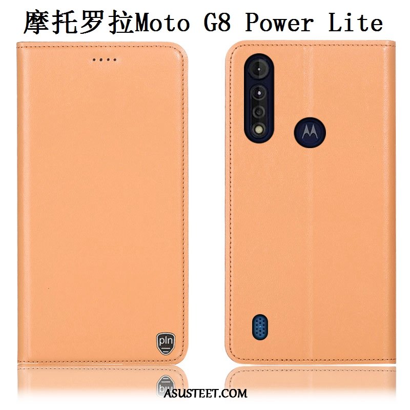 Moto G8 Power Lite Kuori Kuoret Kotelo Suojaus Kukkakuvio Puhelimen