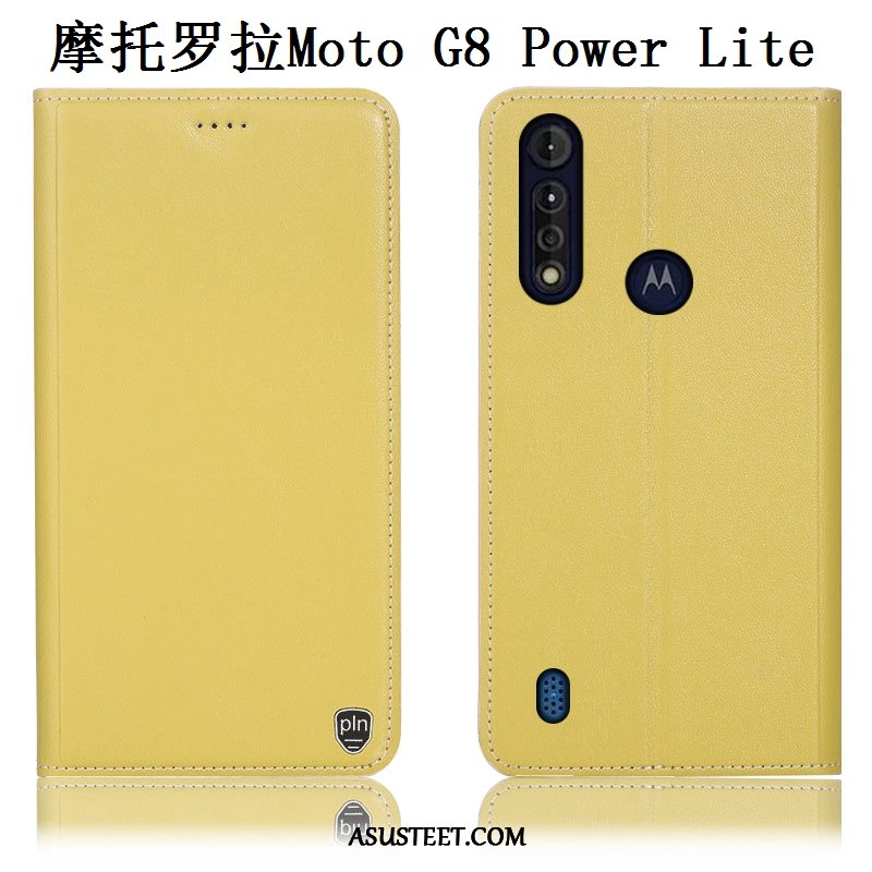 Moto G8 Power Lite Kuori Kuoret Kotelo Suojaus Kukkakuvio Puhelimen