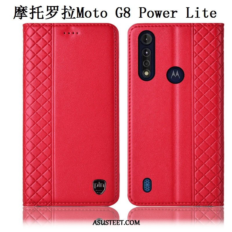 Moto G8 Power Lite Kuori Kuoret Puhelimen Kotelo Murtumaton Aito Nahka All Inclusive