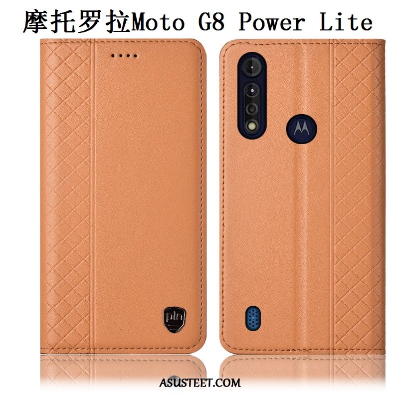 Moto G8 Power Lite Kuori Kuoret Puhelimen Kotelo Murtumaton Aito Nahka All Inclusive