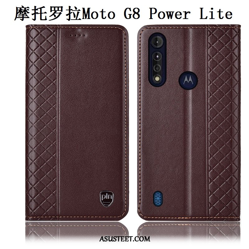 Moto G8 Power Lite Kuori Kuoret Puhelimen Kotelo Murtumaton Aito Nahka All Inclusive