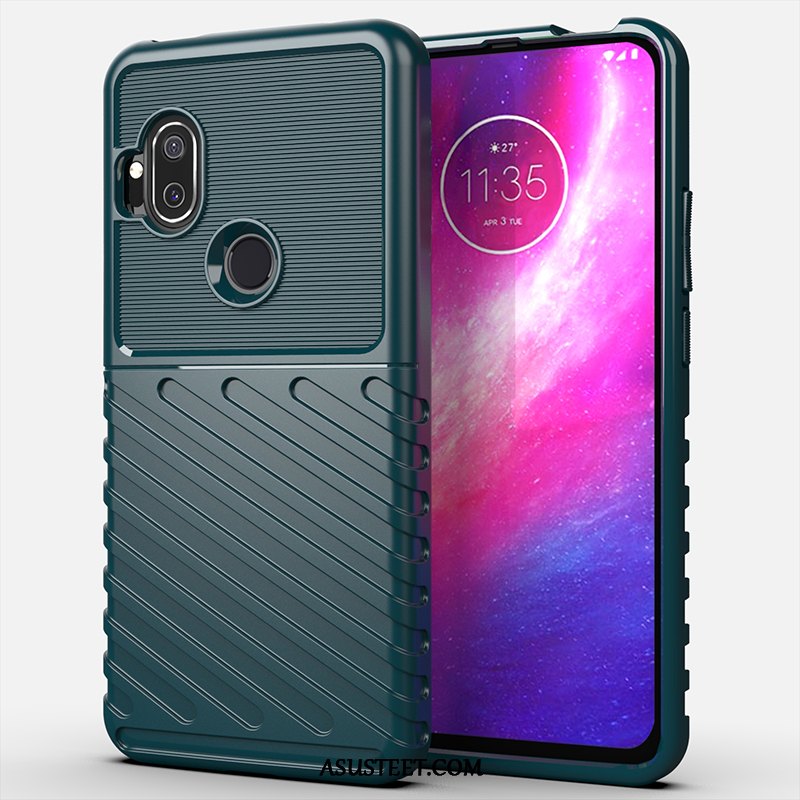 Motorola One Hyper Kuoret Kuori Panssari Hemming Kotelo Vihreä