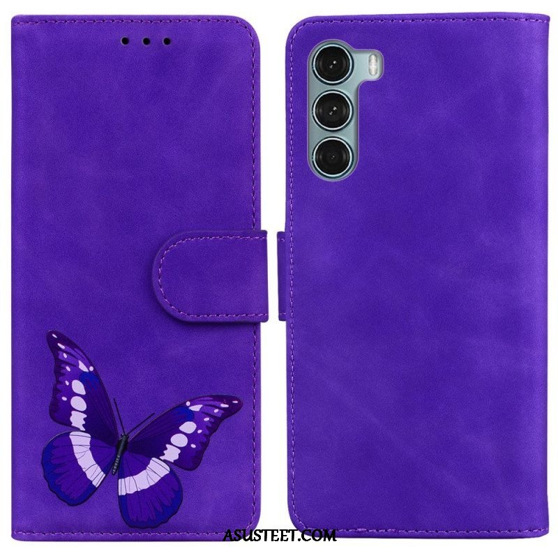 Nahkakotelo Moto G200 5G Skin Touch Butterfly