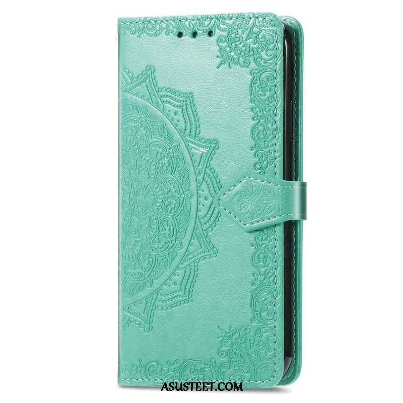 Nahkakotelo Oppo A16 / A16s Mandala Keskiaika