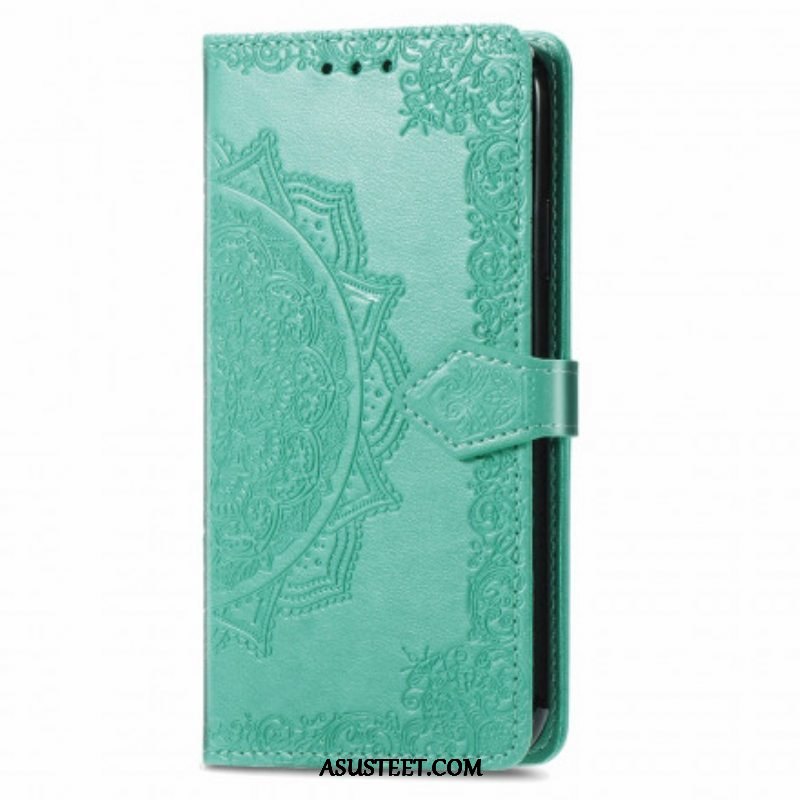 Nahkakotelo Oppo A94 5G Mandala Keskiaika